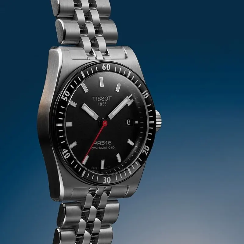 Tissot PR516 Powermatic 80 T149.407.11.051.00 Men's Black Dial Watch